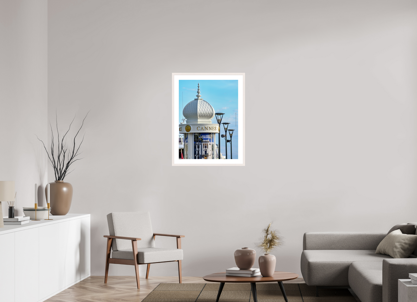 60 x 80 cm, Photo encadré bois érable blanc 20mm L’affiche