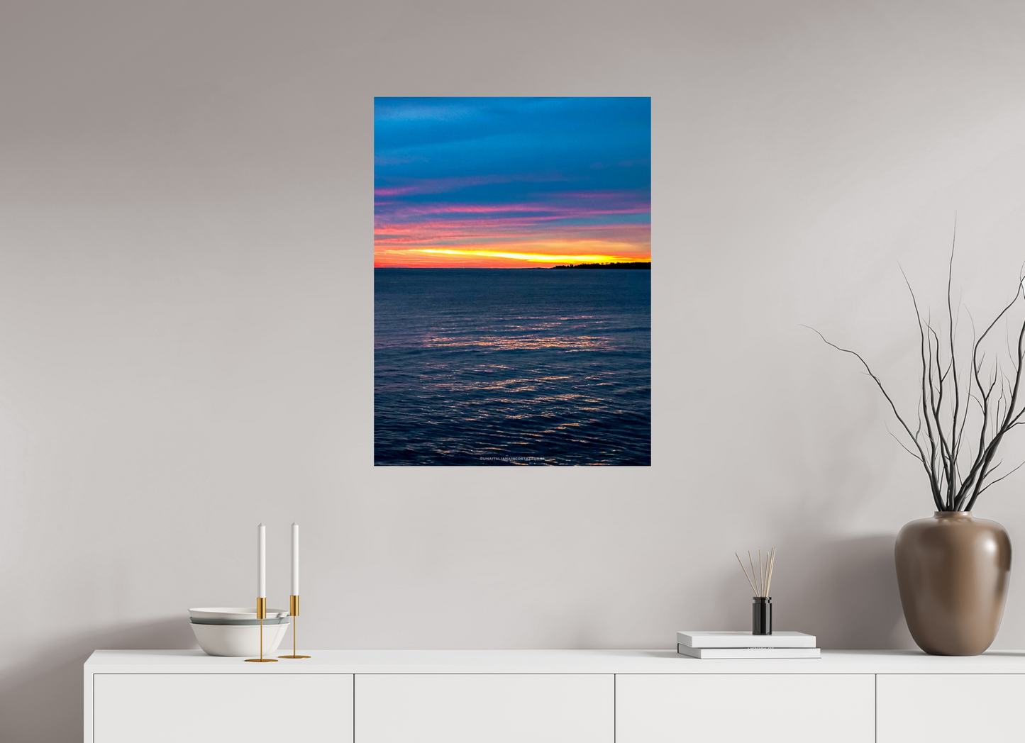 60 x 80 cm, Photo Print On Fuji Crystal DP II Lever sur les Iles Lerins
