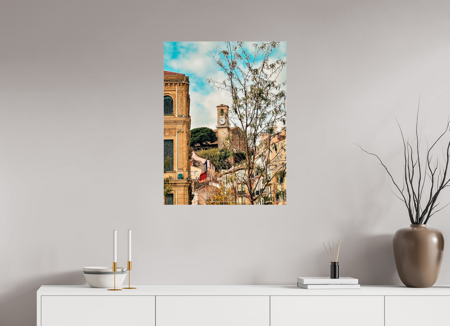 60 x 80 cm, Photo Print Under Acrylic Glass Saison calme