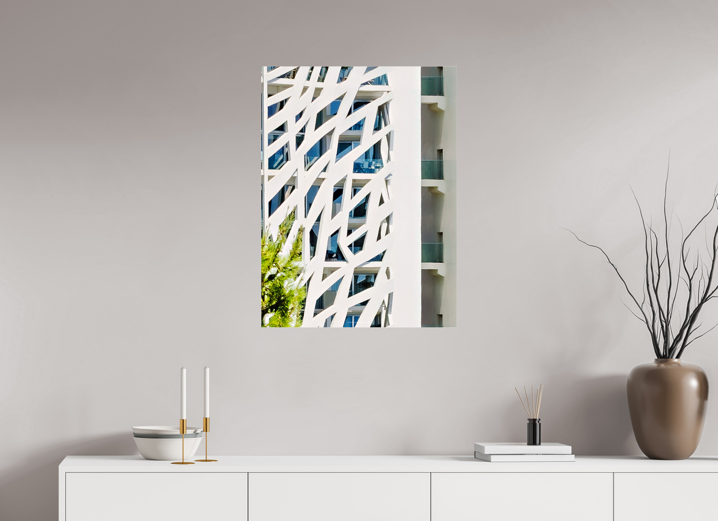60 x 80 cm, Photo Print Under Acrylic Glass Maillage