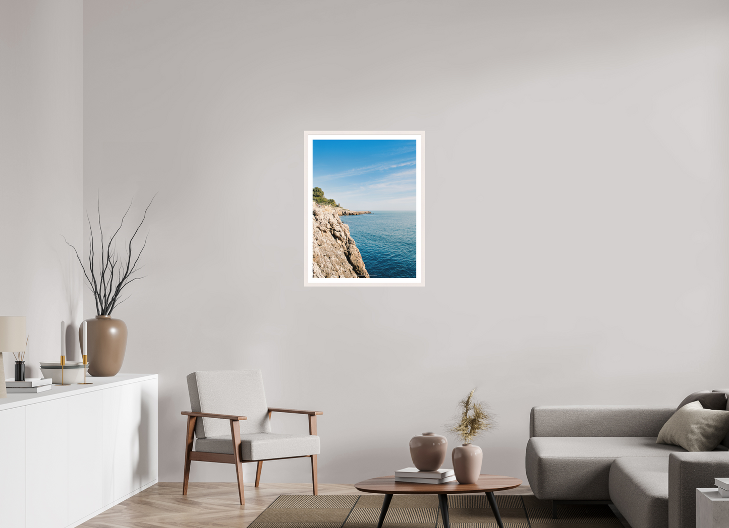 60 x 80 cm, Impression fine art Ligne Côtière
