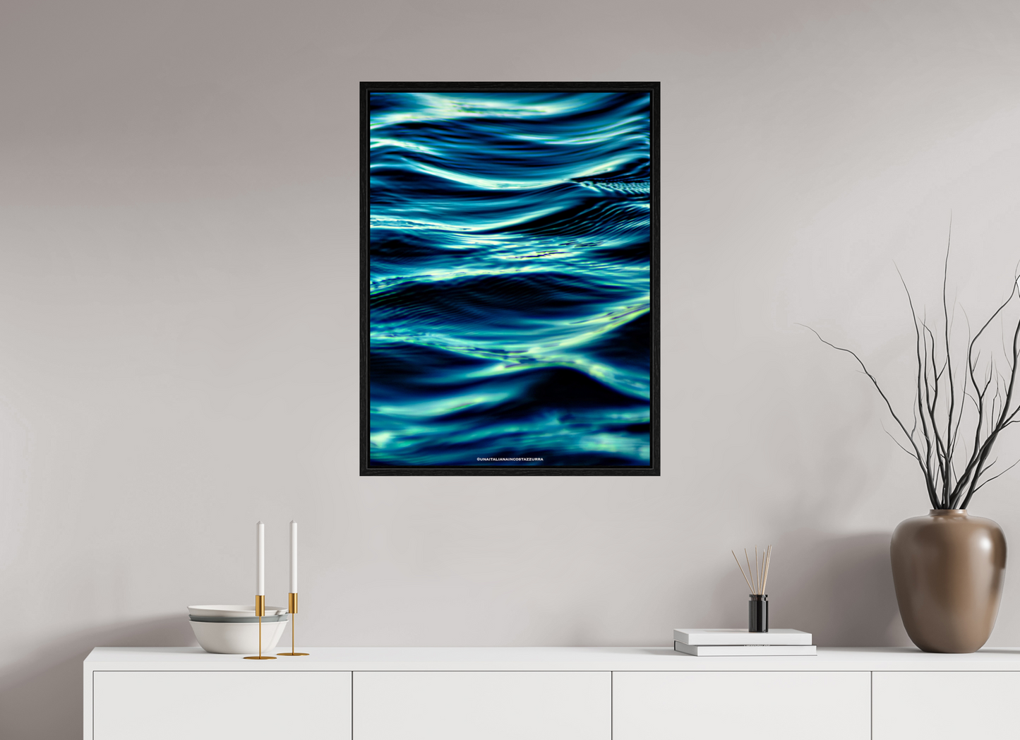 60 x 80 cm, Floater Frame vague