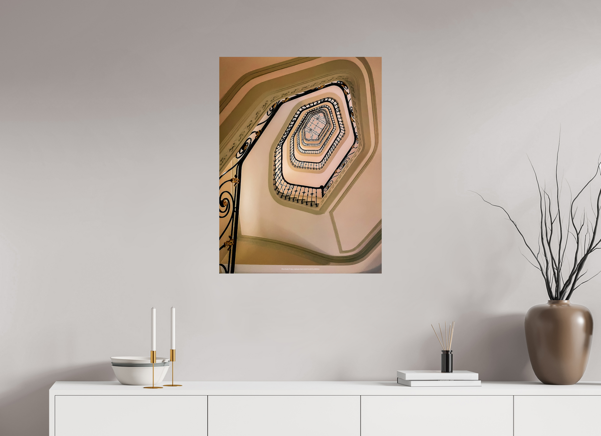 60 x 80 cm, Photo Print On Fuji Crystal DP II L'escalier du Carlton
