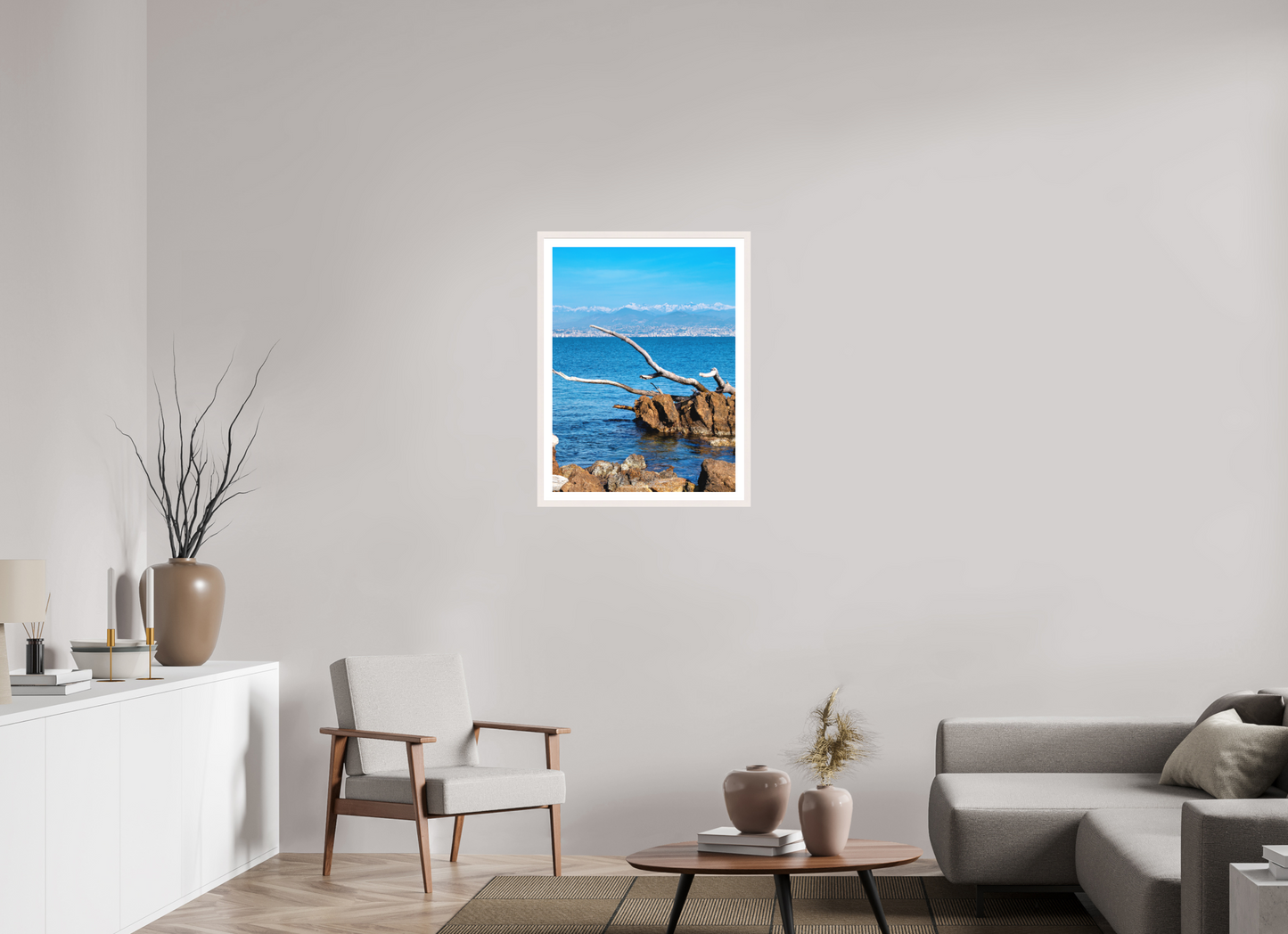 60 x 80 cm, Impression fine art Présence blanche